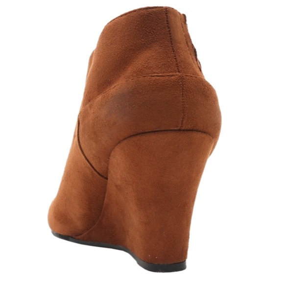 Comfortable Wedge Heel Bootie Oil Finish Ankle - Picture 7 of 9